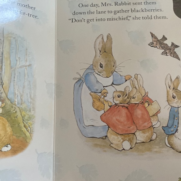 Beatrix Potter Peter Rabbit Benjamin Bunny Vintage Picture Frame Book Bundle - Picture 3 of 5